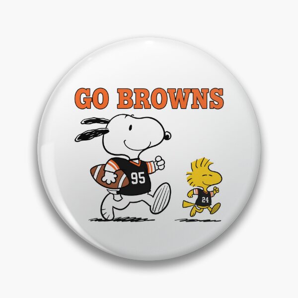 Item preview, Snoopy & Woodstock Cleveland Browns Football Retro F691 designed and sold by GLUVY-THEME.