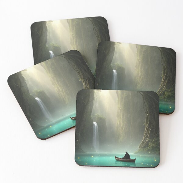 Item preview, Fireflies of the Ancient Grove - Mystic Forest Lagoon designed and sold by nhk999.