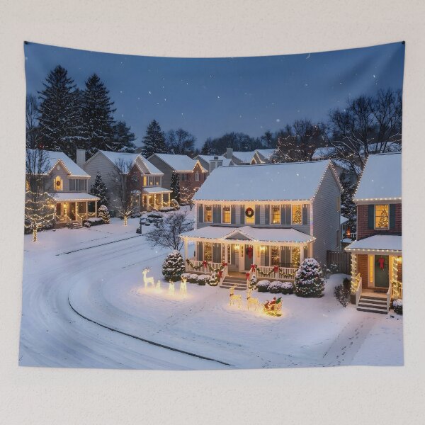 Item preview, Suburban Christmas Street designed and sold by Sybille-Yates.