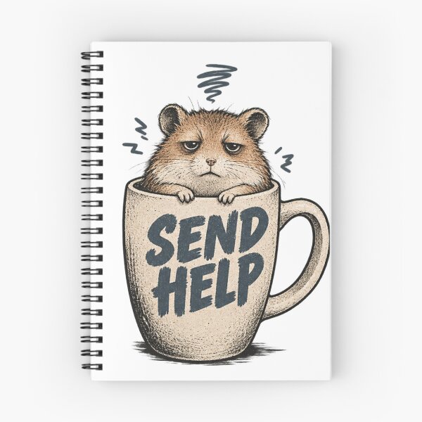 Item preview, Exhausted Hamster – Relatable Morning Vibes designed and sold by SimonasPeace.