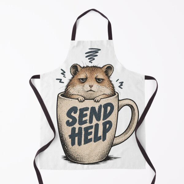 Item preview, Exhausted Hamster – Relatable Morning Vibes designed and sold by SimonasPeace.