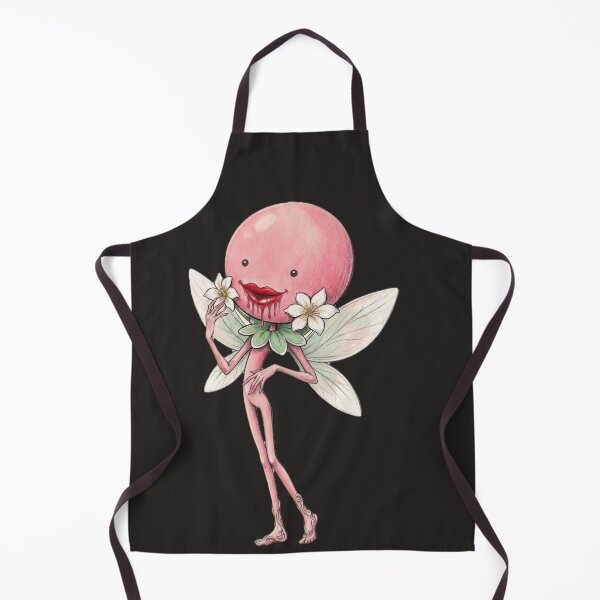 Item preview, Creepy Cute Pink Flower Fairy – Dark Fantasy Illustration designed and sold by LujziWorld.