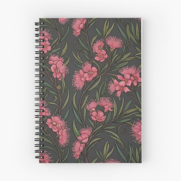 Item preview, Native Crimson Bell Flowers Dark Moody Pattern designed and sold by Studio BC.