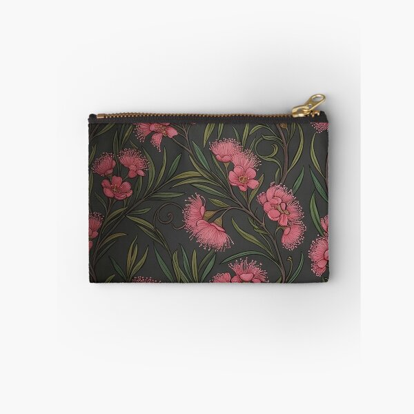 Item preview, Native Crimson Bell Flowers Dark Moody Pattern designed and sold by Studio BC.