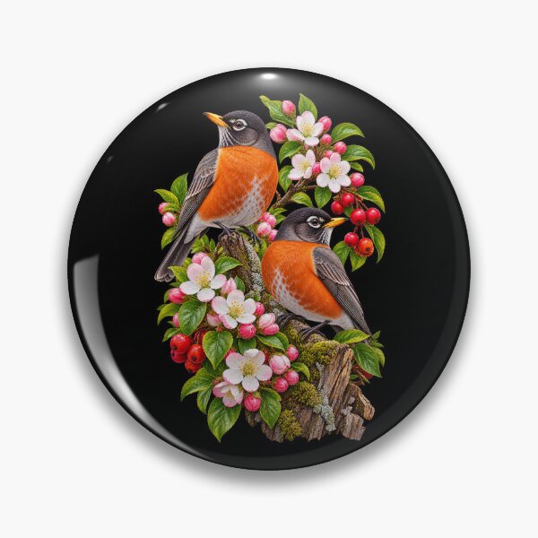 Item preview, Robin Pair in Bloom designed and sold by RockitBaby.