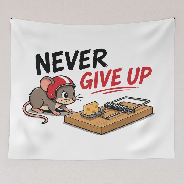 Item preview, Never Give Up designed and sold by PRINTIONAL.