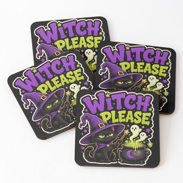 Item preview, Witch Please Funny Black Cat Halloween designed and sold by MeliMedO Art.