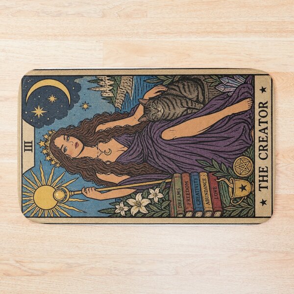 Item preview, The Creator Tarot Card Goddess designed and sold by Moxie-Cat-Universe.