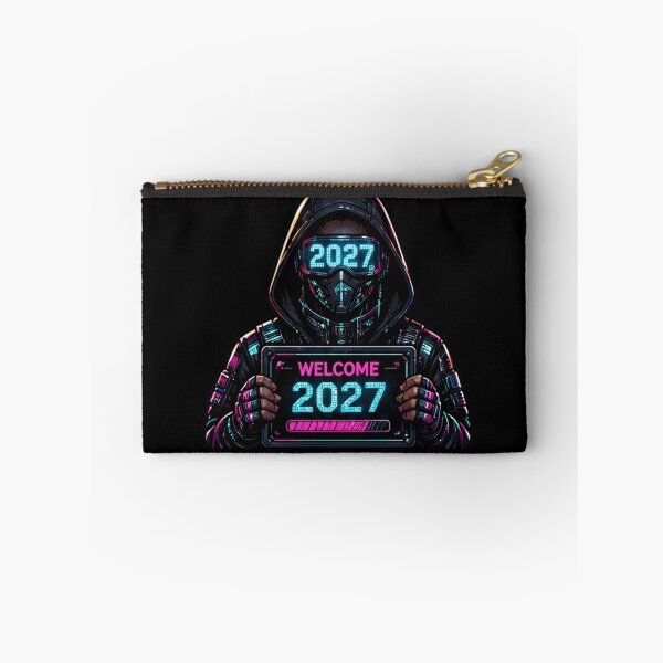 Item preview, Cyber Ninja Welcome 2027 Futuristic Techwear designed and sold by LazyDayzCo.