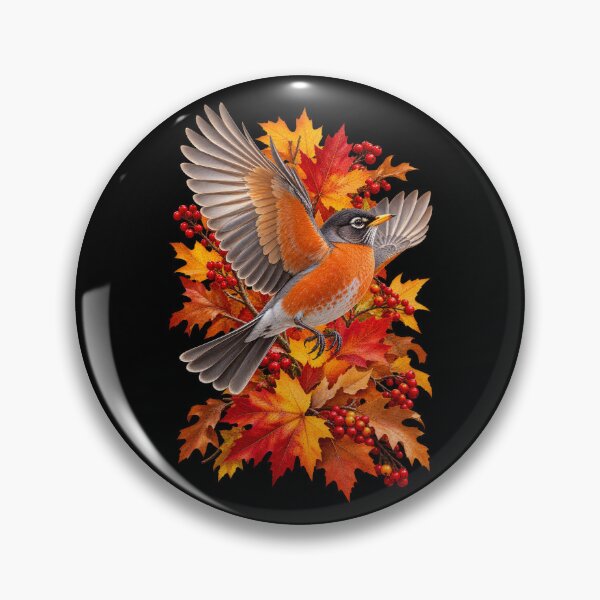 Item preview, Autumn Robin in Flight designed and sold by RockitBaby.