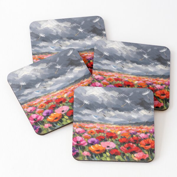 Item preview, Vibrant Field of Colorful Flowers designed and sold by cuprum.