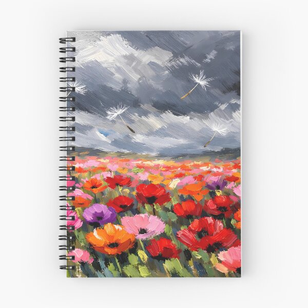 Item preview, Vibrant Field of Colorful Flowers designed and sold by cuprum.