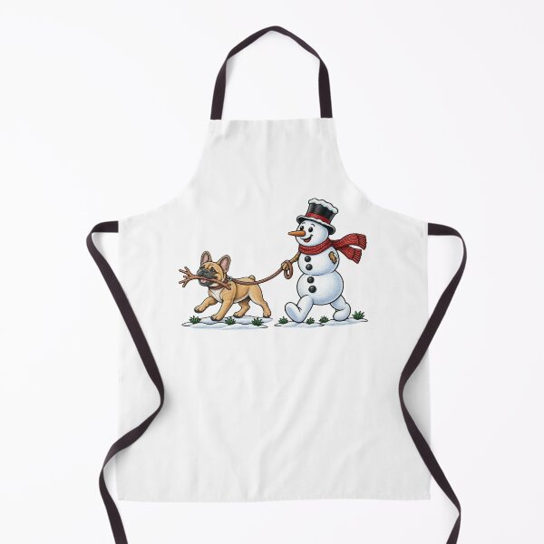 Item preview, Christmas French Bulldog Walking Snowman Winter Holiday designed and sold by thefirstbroo.