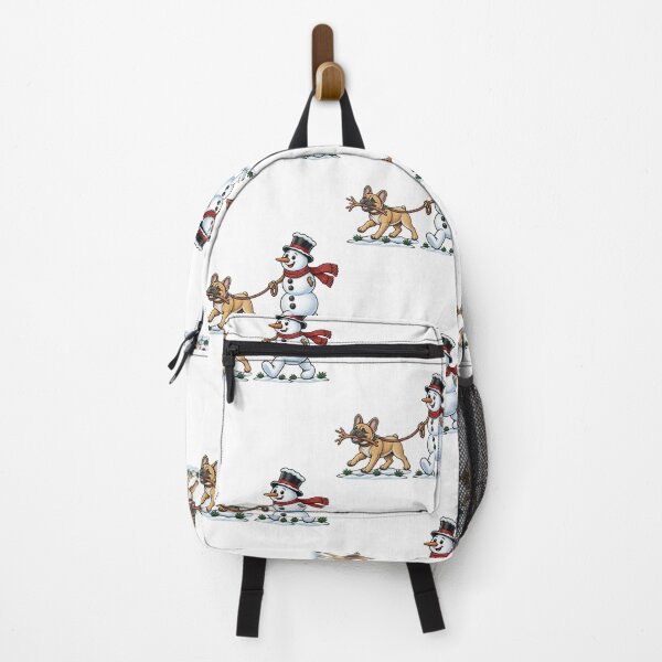 Item preview, Christmas French Bulldog Walking Snowman Winter Holiday designed and sold by thefirstbroo.