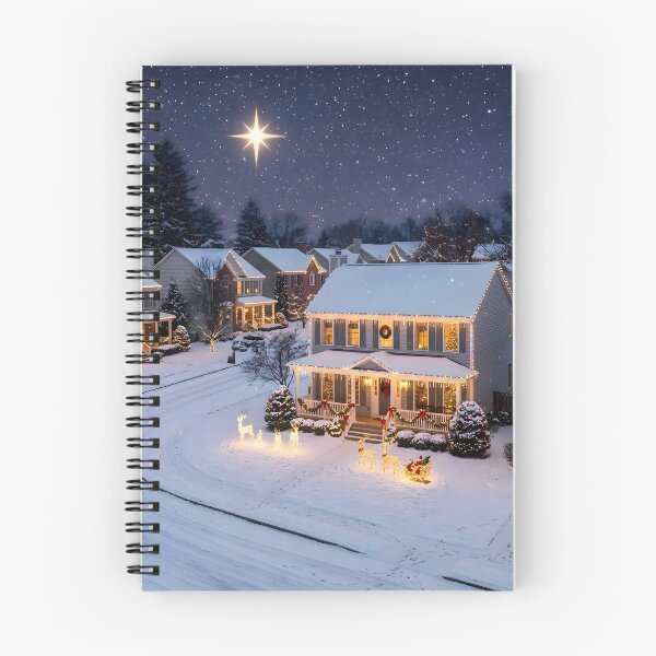 Item preview, Suburban Christmas Street with Star of Bethlehem designed and sold by Sybille-Yates.