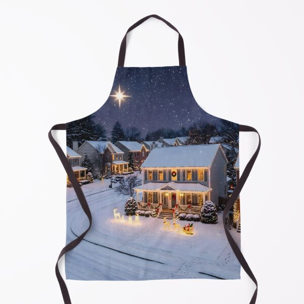 Item preview, Suburban Christmas Street with Star of Bethlehem designed and sold by Sybille-Yates.