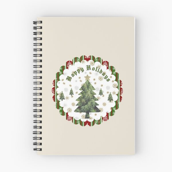 Item preview, Festive Christmas Tree & Tartan Plaid Border Happy Holidays Ornament Art designed and sold by Liberarteprint.