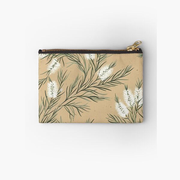 Item preview, Ochre & Cream Bottlebrush Vintage Wildflower Pattern designed and sold by Studio BC.