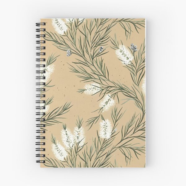 Item preview, Ochre & Cream Bottlebrush Vintage Wildflower Pattern designed and sold by Studio BC.