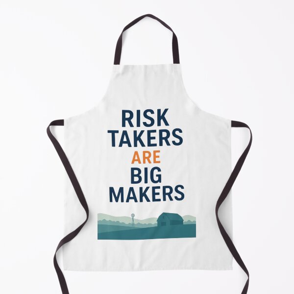 Item preview, Risk Takers Are Big Makers Motivational Typography Quote Poster Design designed and sold by CreativeNest Prints.