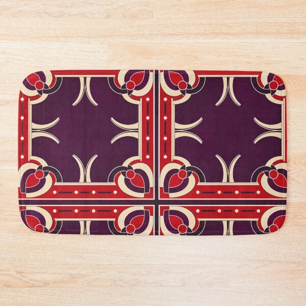 Item preview, Cherry Plum Frame – Geometric Art Deco Scarf designed and sold by astersgraphics.