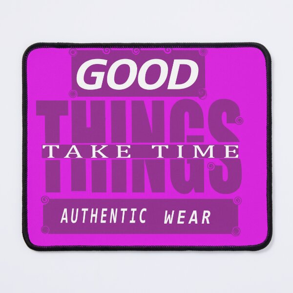 Item preview, Good Things Take Time Purple Aesthetic Typography T-Shirt Design designed and sold by Carftora786.