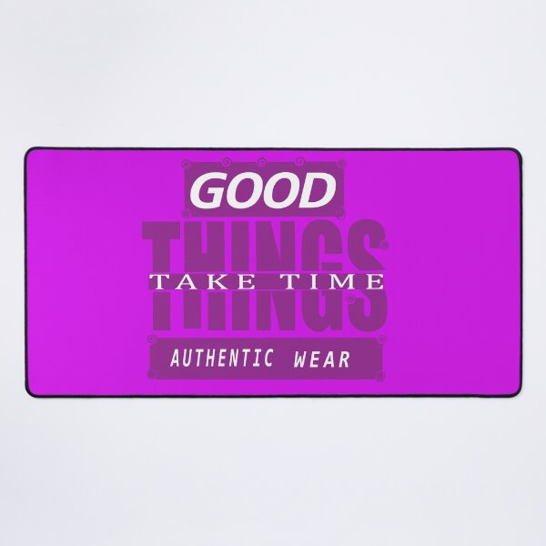 Item preview, Good Things Take Time Purple Aesthetic Typography T-Shirt Design designed and sold by Carftora786.
