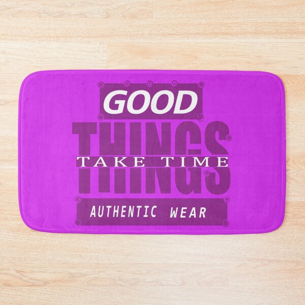 Item preview, Good Things Take Time Purple Aesthetic Typography T-Shirt Design designed and sold by Carftora786.