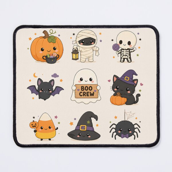 Item preview, Cute Boo Crew Halloween Characters Grid - Spooky Cute Fall Collection designed and sold by Modern Antique Atelier .