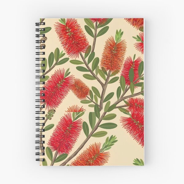Item preview, Classic Red Bottlebrush Australian Botanical Pattern designed and sold by Studio BC.
