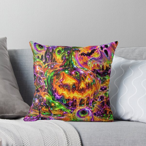 Item preview, Psychedelic Melting Pumpkin Glitter Ghost Halloween designed and sold by BloomOfDesign.