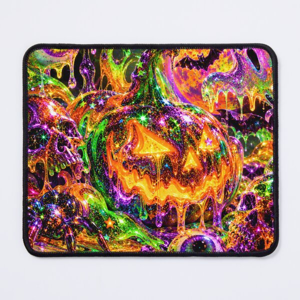 Item preview, Psychedelic Melting Pumpkin Glitter Ghost Halloween designed and sold by BloomOfDesign.
