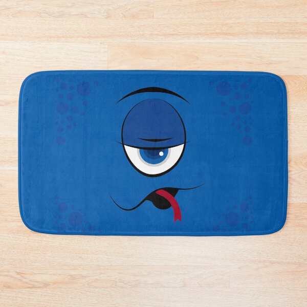 Item preview, Cheeky blue monster – Funny face with a big tongue designed and sold by Nicole Bleck.