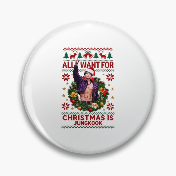 Item preview, Jungkook Christmas Holiday Kpop Fan Celebration designed and sold by Glow-Paw-Studio.