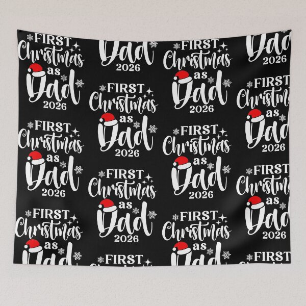 Item preview, First Christmas as Dad 2026 Snowflake Holiday designed and sold by Mind-Drift.