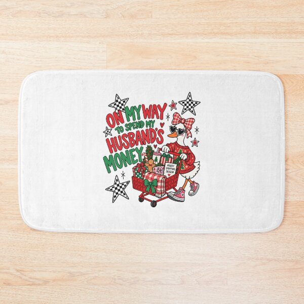 Item preview, On My Way Christmas Shopping Husband's Money Duck designed and sold by thefirstbroo.