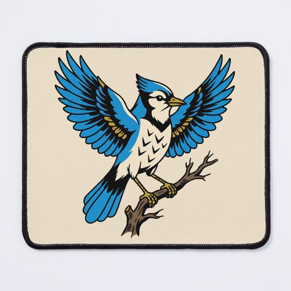 Item preview, Blue Jay Traditional Tattoo Flash designed and sold by Rariks.