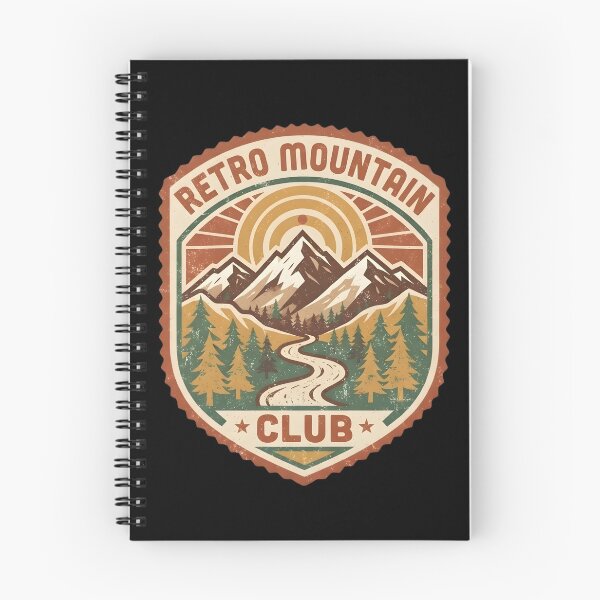 Item preview, Retro Mountain Club Vintage Hiking Badge Outdoor Adventure T-Shirt Graphic designed and sold by MCV-Designs.