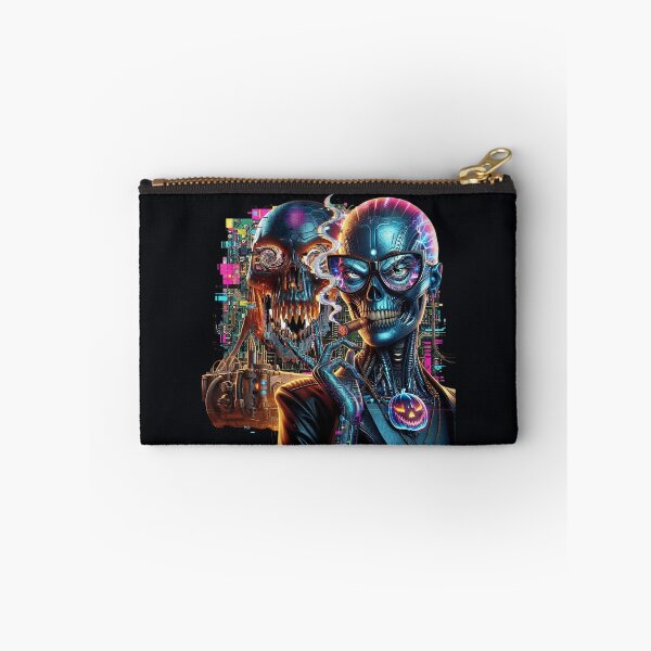Item preview, Halloween Cyborg Skeleton Cigar Pumpkin Eyewear designed and sold by Voodoo Store Paranormal Collections.