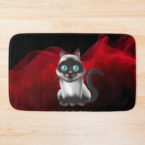 Item preview, Cute Siamese Cat Merry Christmas Holiday Art designed and sold by stormk10.