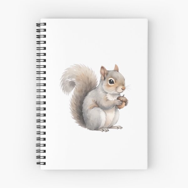 Item preview, Adorable Woodland Grey Squirrel Watercolour Illustration designed and sold by made by Golightly x.