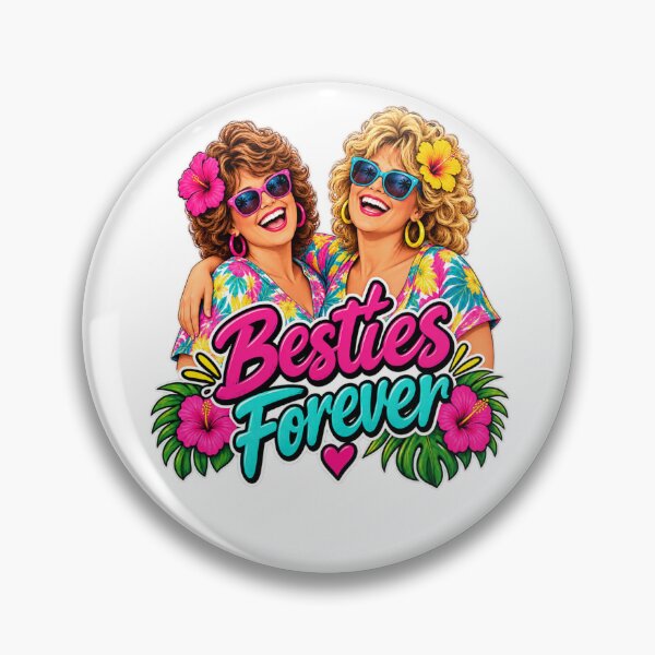 Item preview, Besties Forever Funny Best Friend Friendship Retro Summer T-Shirt, designed and sold by Artbysarmina.