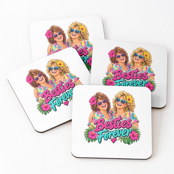 Item preview, Besties Forever Funny Best Friend Friendship Retro Summer T-Shirt, designed and sold by Artbysarmina.