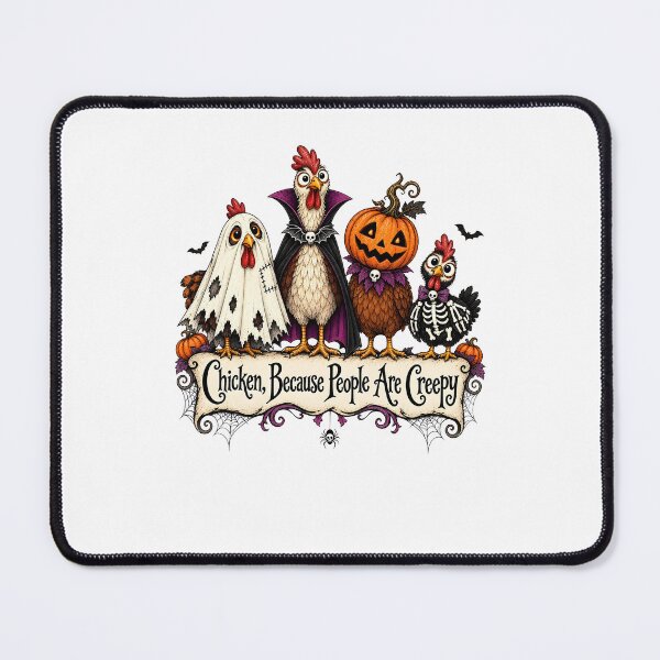 Item preview, Chicken Because People Are Creepy Halloween Bird Humor designed and sold by Mind-Drift.