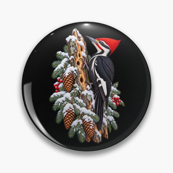 Item preview, Winter Crest Woodpecker designed and sold by RockitBaby.