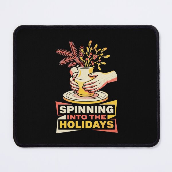 Item preview, Spinning Into The Holidays Pottery Wheel Christmas Ceramics designed and sold by TeNovaStudio.