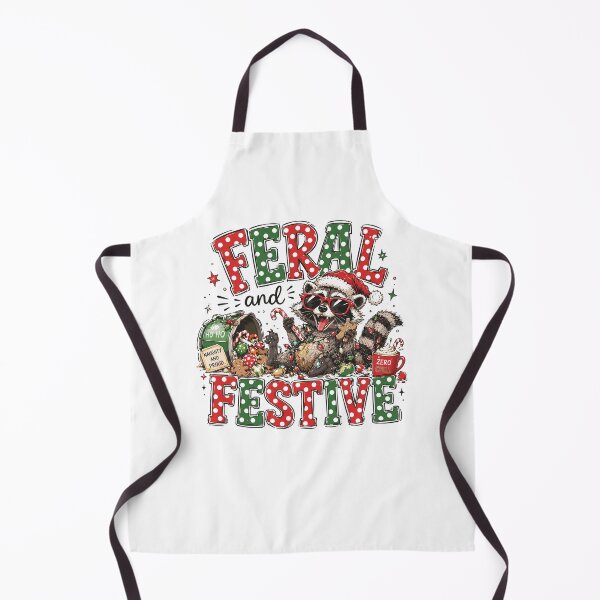 Item preview, Feral and Festive Raccoon Christmas Holiday Humor designed and sold by thefirstbroo.