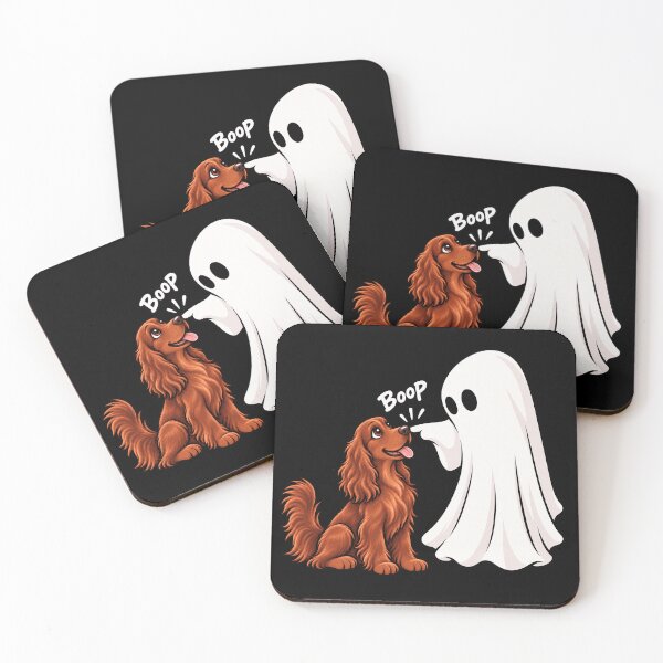 Item preview, Funny Ghost Irish Setter Dog Boop Halloween Design Mom Dad designed and sold by rafaeltto.