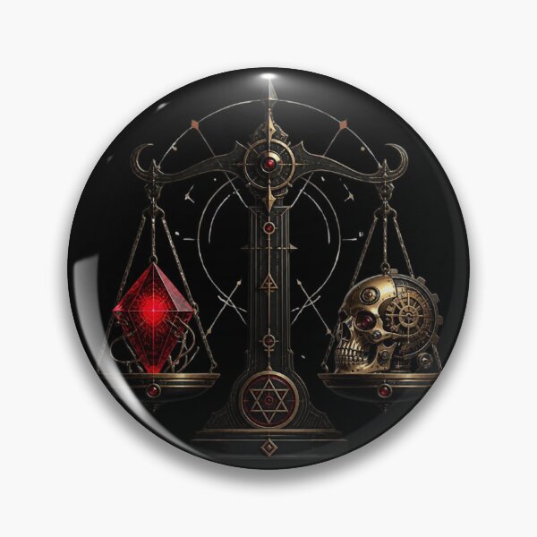 Item preview, Steampunk Alchemical Scales Clockwork Skull designed and sold by LazyDayzCo.