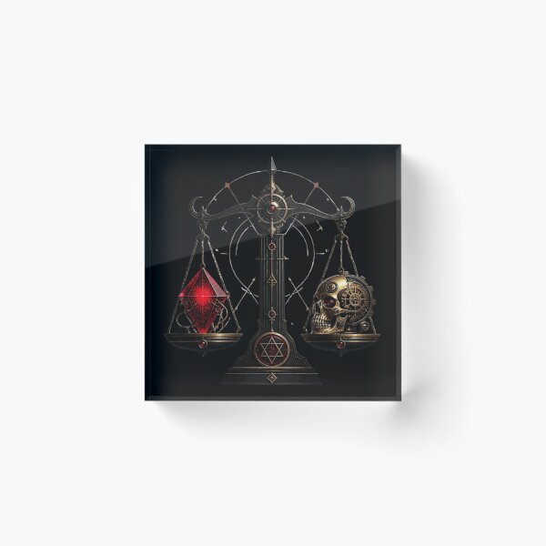 Item preview, Steampunk Alchemical Scales Clockwork Skull designed and sold by LazyDayzCo.